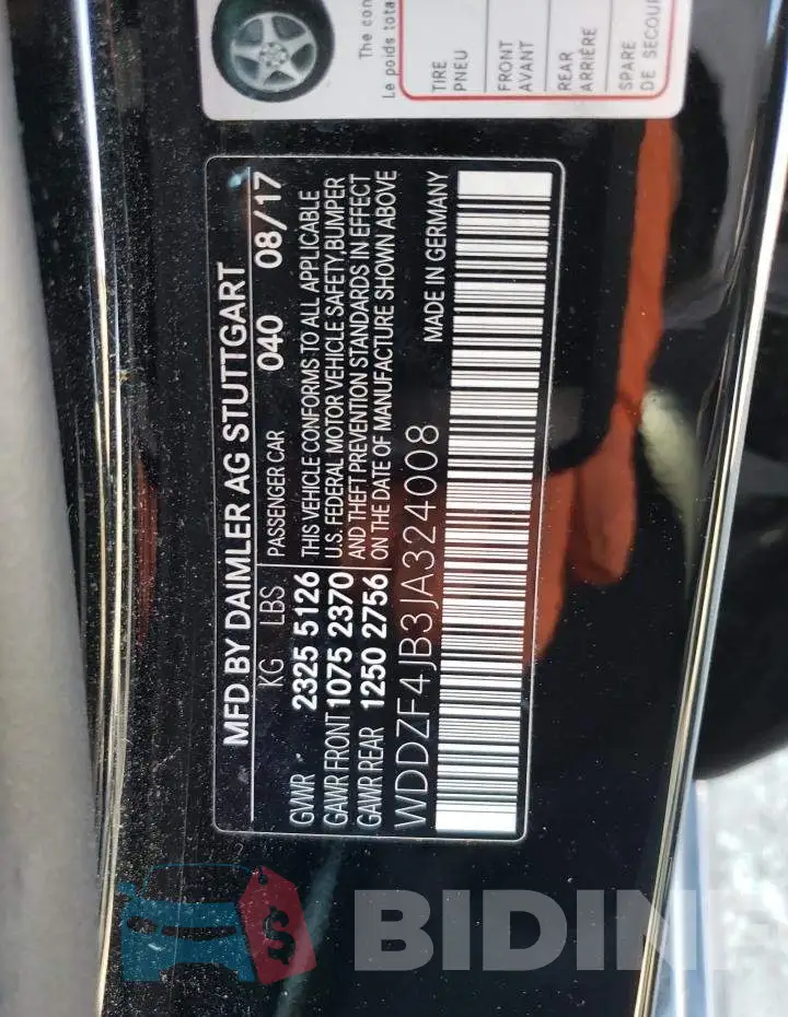 WDDZF4JB3JA324008 Photo# 13