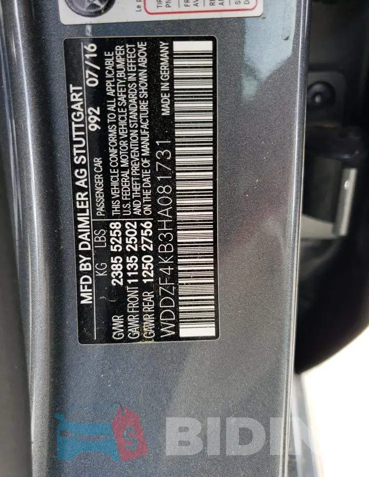 WDDZF4KB3HA081731 Photo# 12