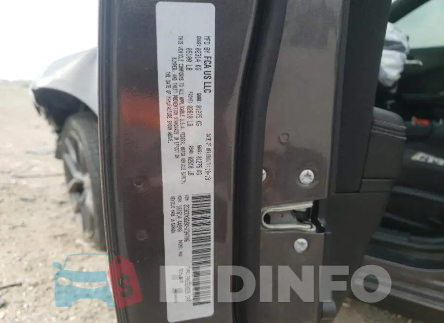2C3CDXBG5KH734706 Photo# 13