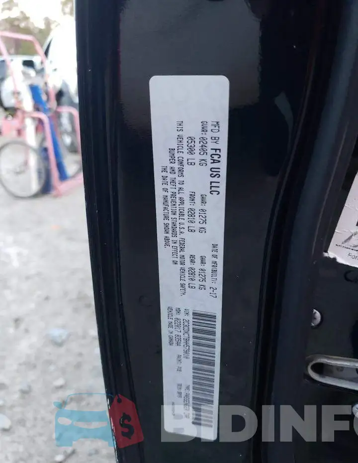 2C3CDXCT8HH579010 Photo# 12