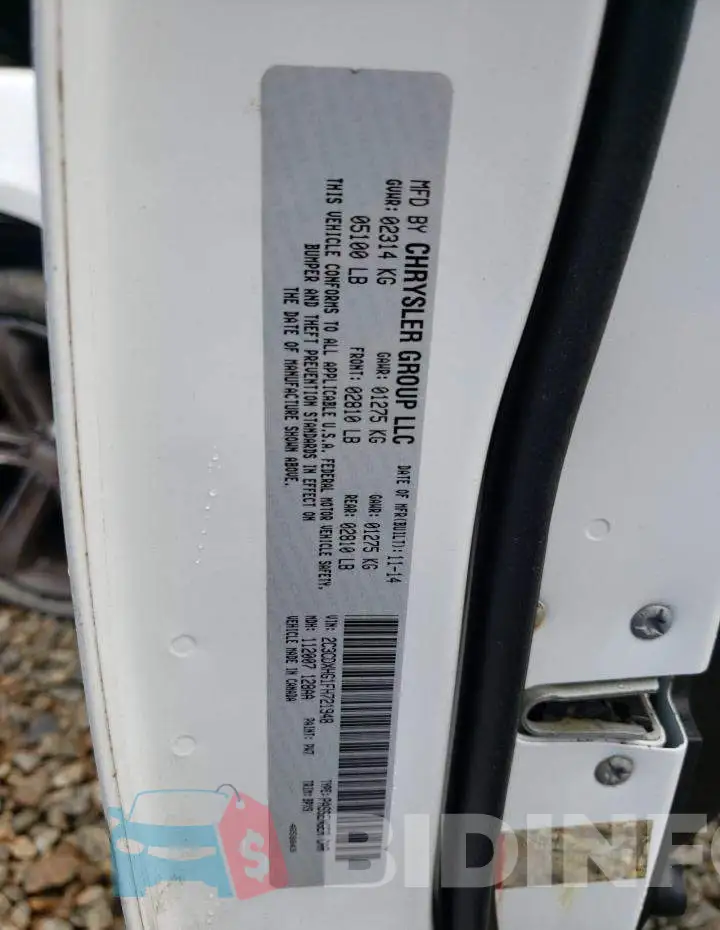 2C3CDXHG1FH721948 Photo# 12