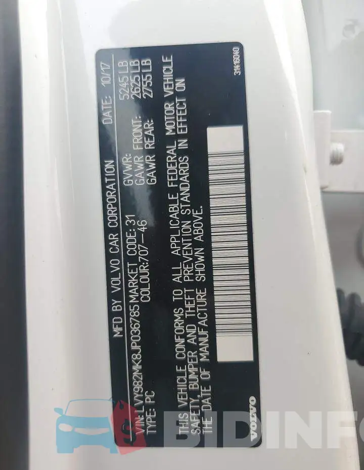 LVY982MK8JP036785 Photo# 12