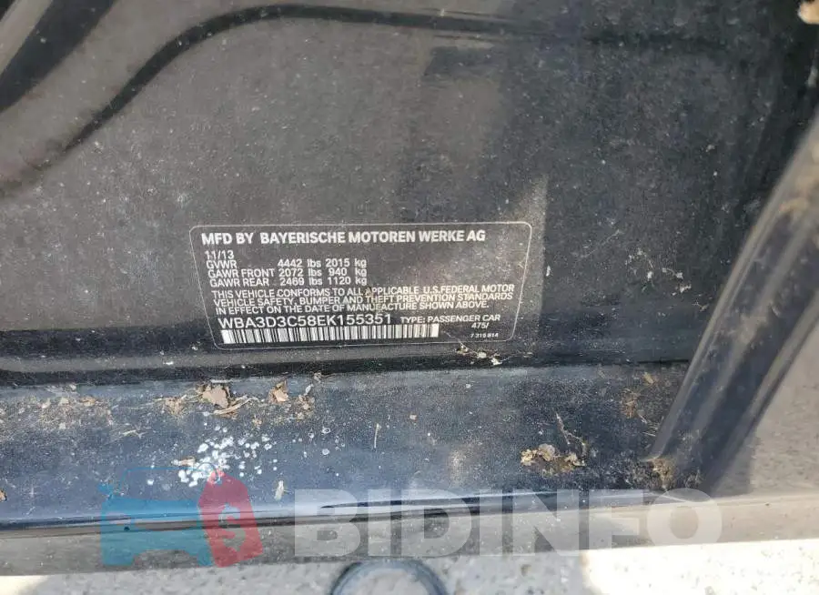 WBA3D3C58EK155351 Photo# 12