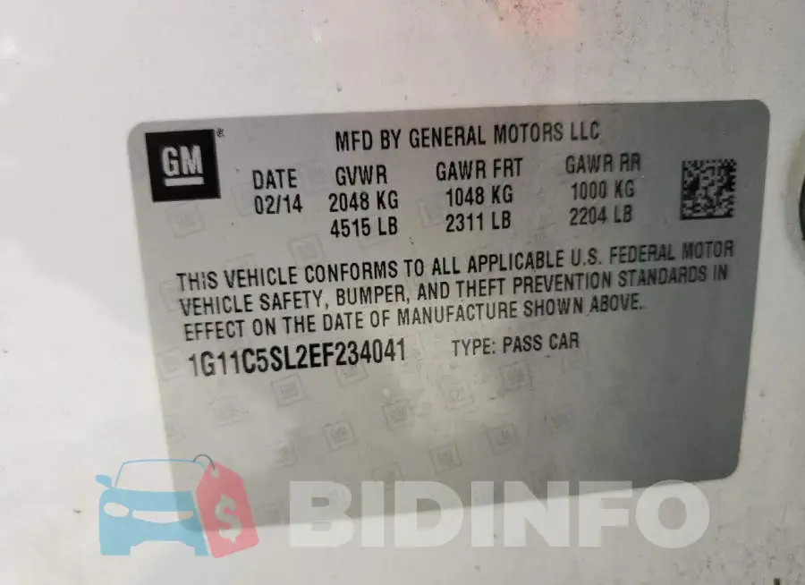 1G11C5SL2EF234041 Photo# 12