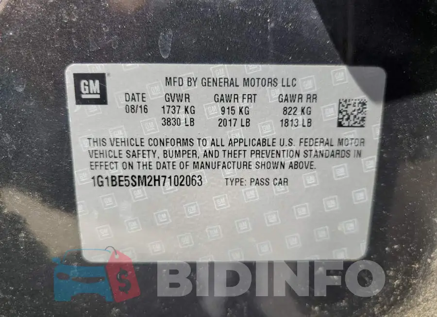 1G1BE5SM2H7102063 Photo# 12