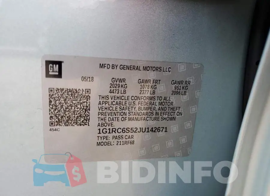 1G1RC6S52JU142671 Photo# 12