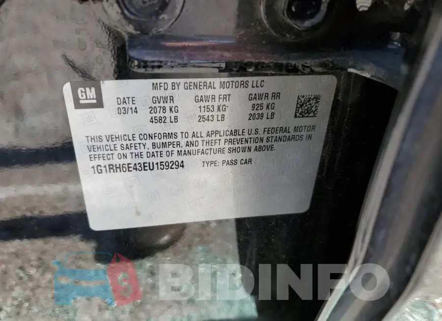 1G1RH6E43EU159294 Photo# 12