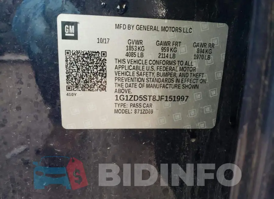 1G1ZD5ST8JF151997 Photo# 12