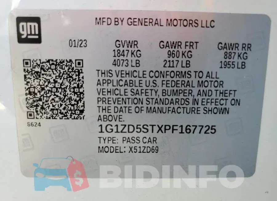 1G1ZD5STXPF167725 Photo# 12