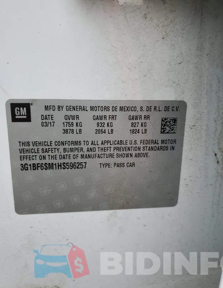 3G1BF6SM1HS596257 Photo# 12