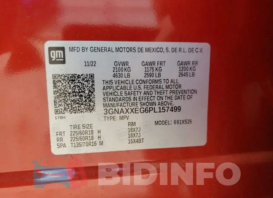 3GNAXXEG6PL157499 Photo# 13