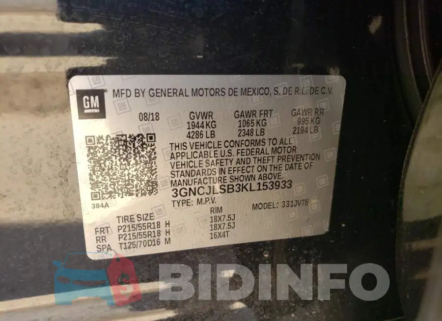 3GNCJLSB3KL153933 Photo# 12