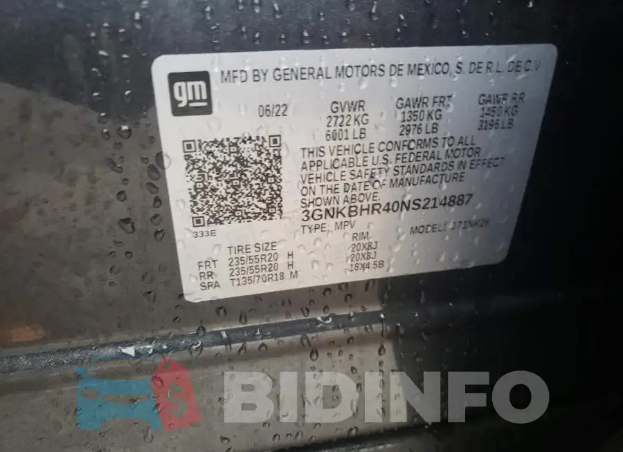 3GNKBHR40NS214887 Photo# 12
