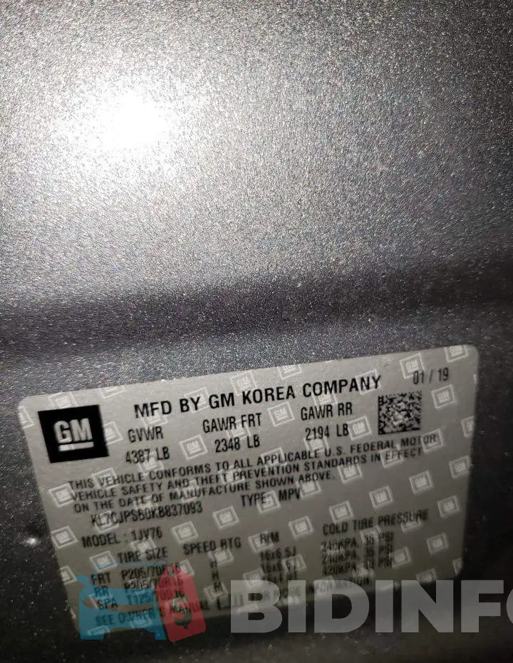 KL7CJPSB0KB837093 Photo# 13
