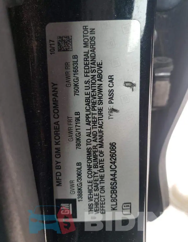 KL8CB6SA4JC426086 Photo# 12