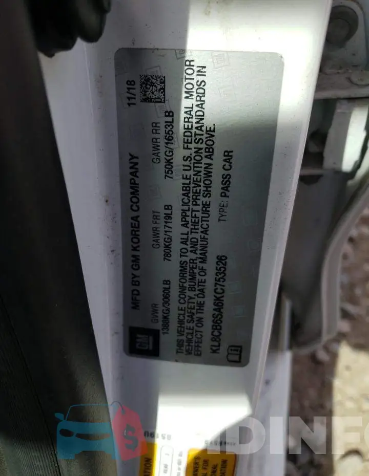 KL8CB6SA6KC753526 Photo# 12