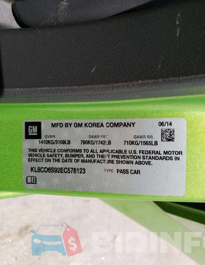 KL8CD6S92EC576123 Photo# 12