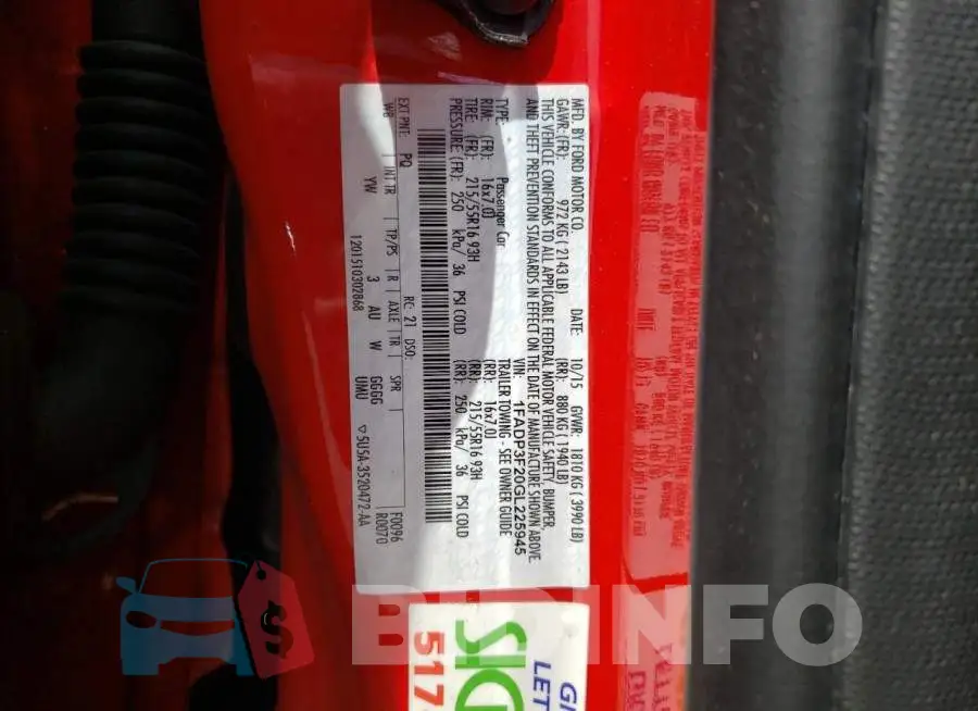 1FADP3F20GL225945 Photo# 12