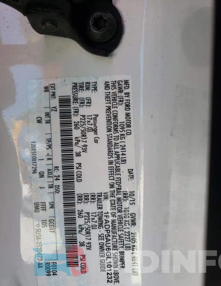 1FADP5AU6GL101232 Photo# 12
