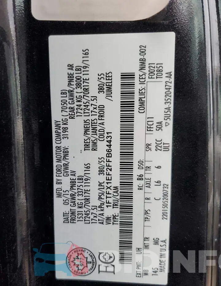 1FTFX1EF2FFB64431 Photo# 12