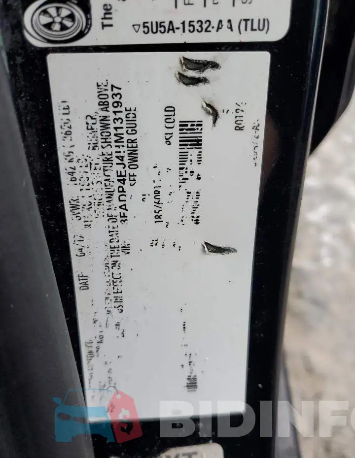 3FADP4EJ4HM131937 Photo# 13