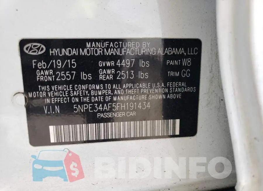 5NPE34AF5FH191434 Photo# 12
