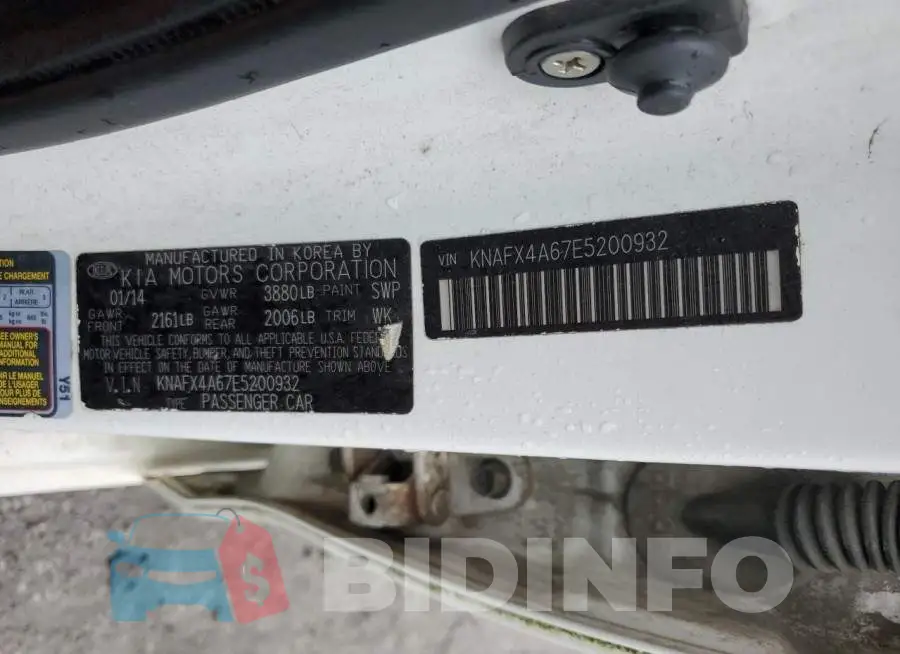 KNAFX4A67E5200932 Photo# 12