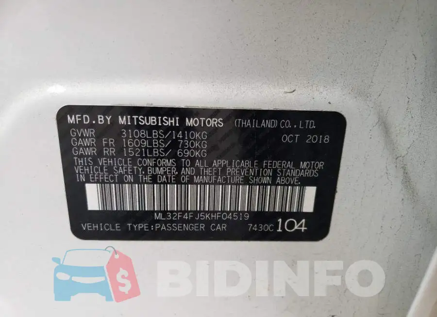 ML32F4FJ5KHF04519 Photo# 12