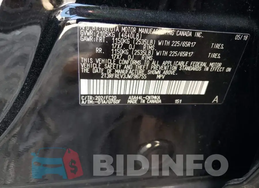 2T3RFREV3JW796755 Photo# 13