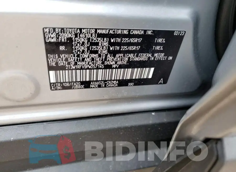 2T3W1RFV9PW257145 Photo# 13