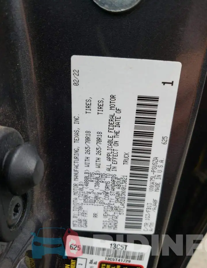 5TFLA5DB3NX013021 Photo# 12