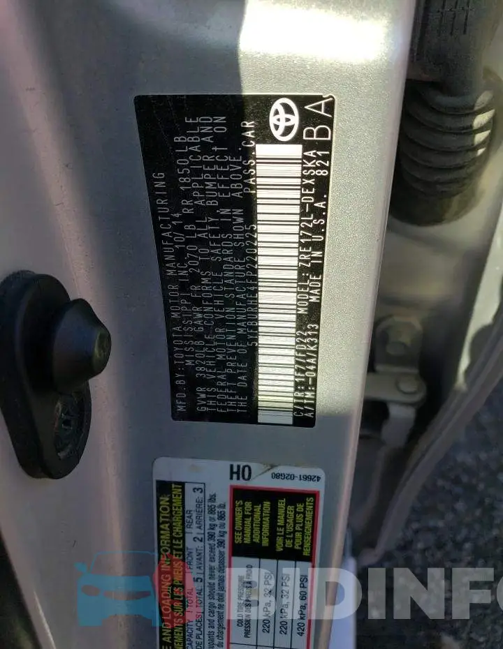 5YFBURHE4FP220225 Photo# 12