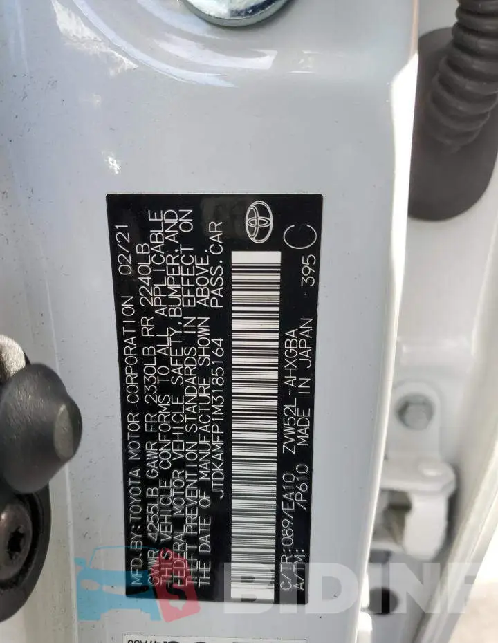 JTDKAMFP1M3185164 Photo# 13
