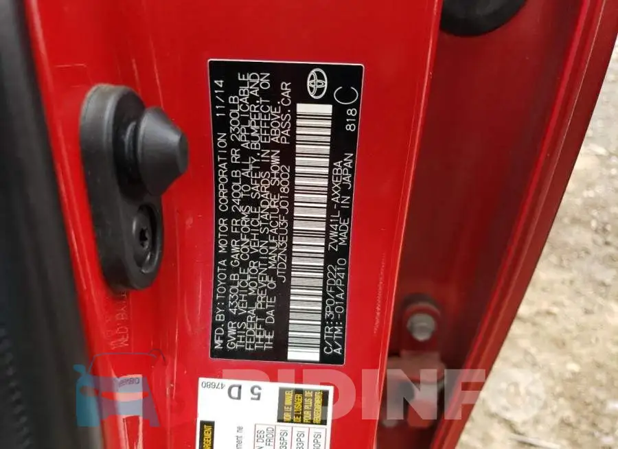 JTDZN3EU3FJ018002 Photo# 13
