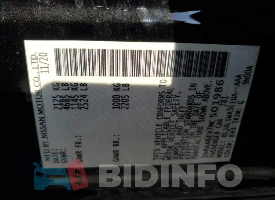 1N4AA6EV7MC501986 Photo# 13