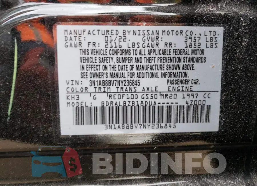 3N1AB8BV7NY236845 Photo# 12
