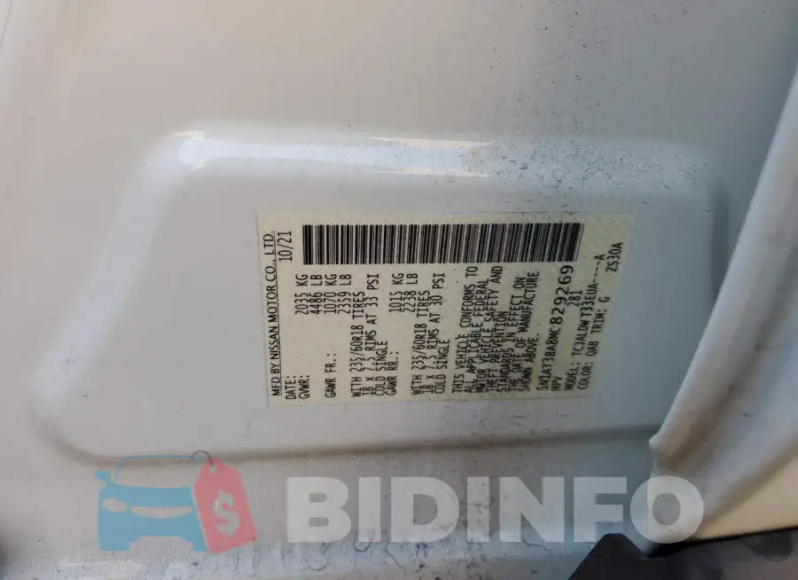 5N1AT3BA8MC829269 Photo# 12