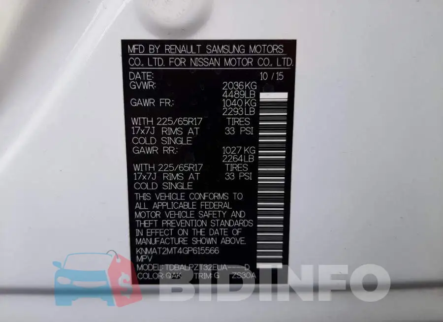 KNMAT2MT4GP615566 Photo# 12