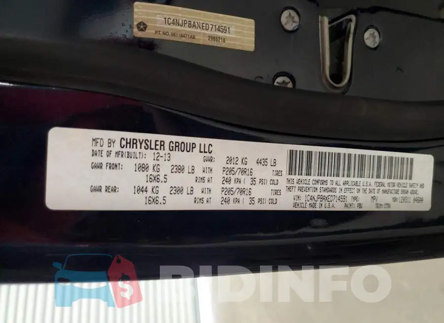 1C4NJPBAXED714591 Photo# 12