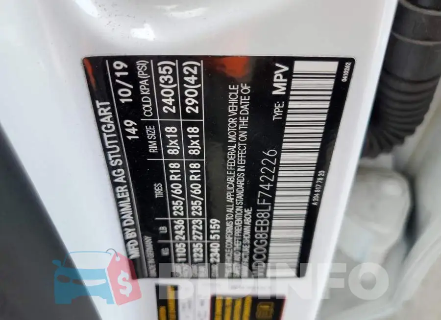 WDC0G8EB8LF742226 Photo# 13