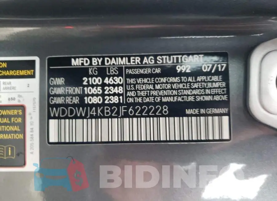 WDDWJ4KB2JF622228 Photo# 12
