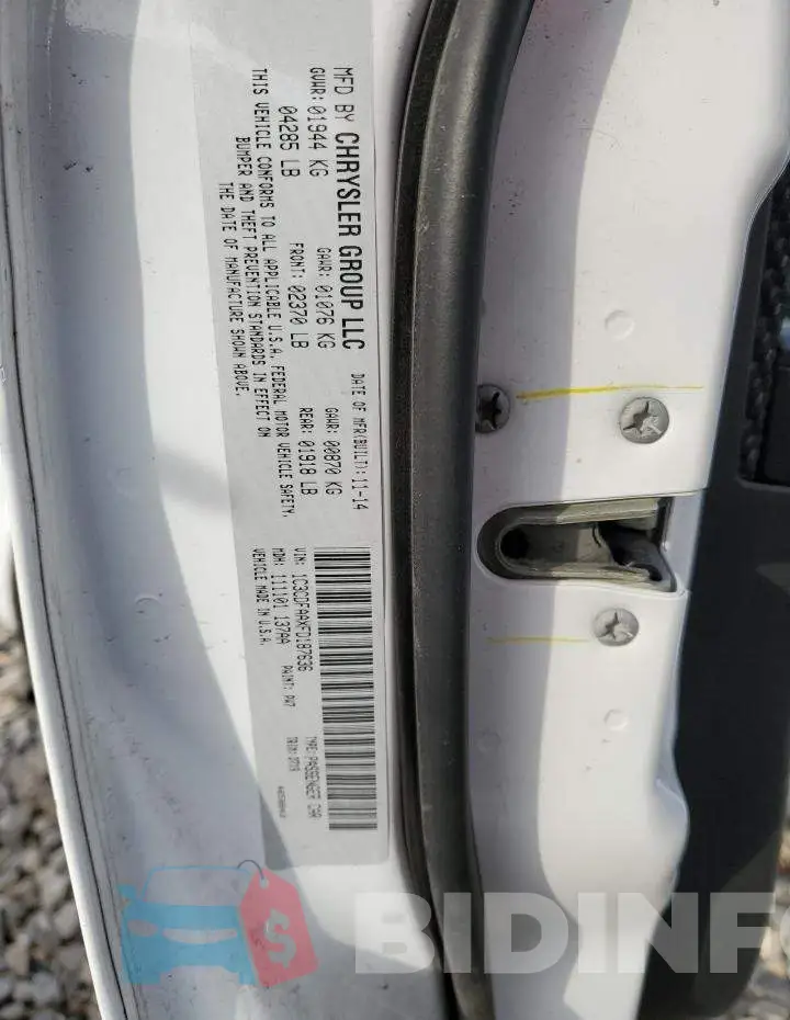 1C3CDFAAXFD187636 Photo# 12