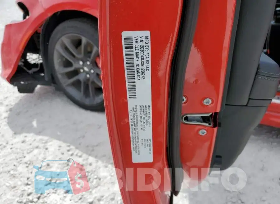 2C3CDXGJXNH256212 Photo# 12