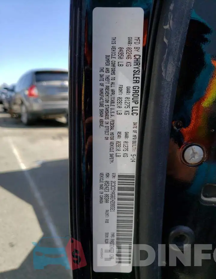 2C3CDYAG6EH299321 Photo# 12