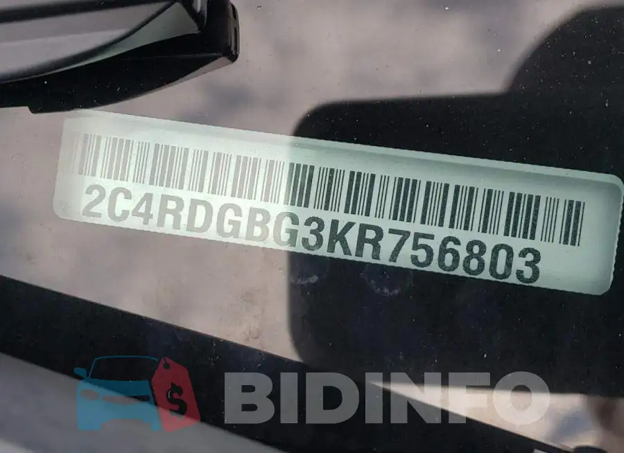 2C4RDGBG3KR756803 Photo# 14