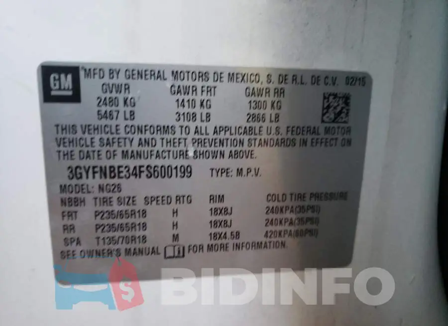 3GYFNBE34FS600199 Photo# 12