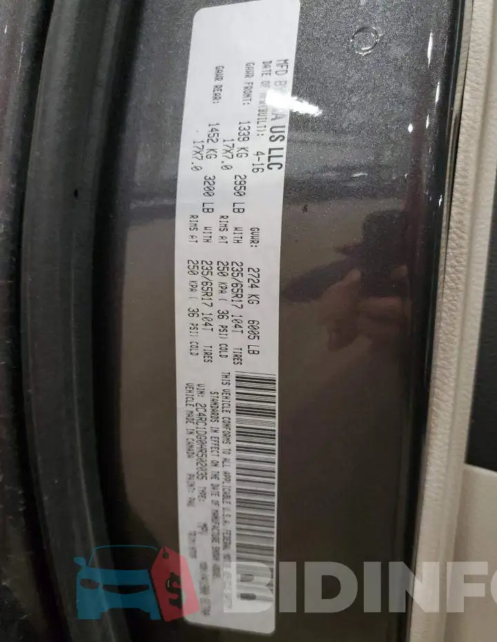 2C4RC1DG0HR502035 Photo# 13