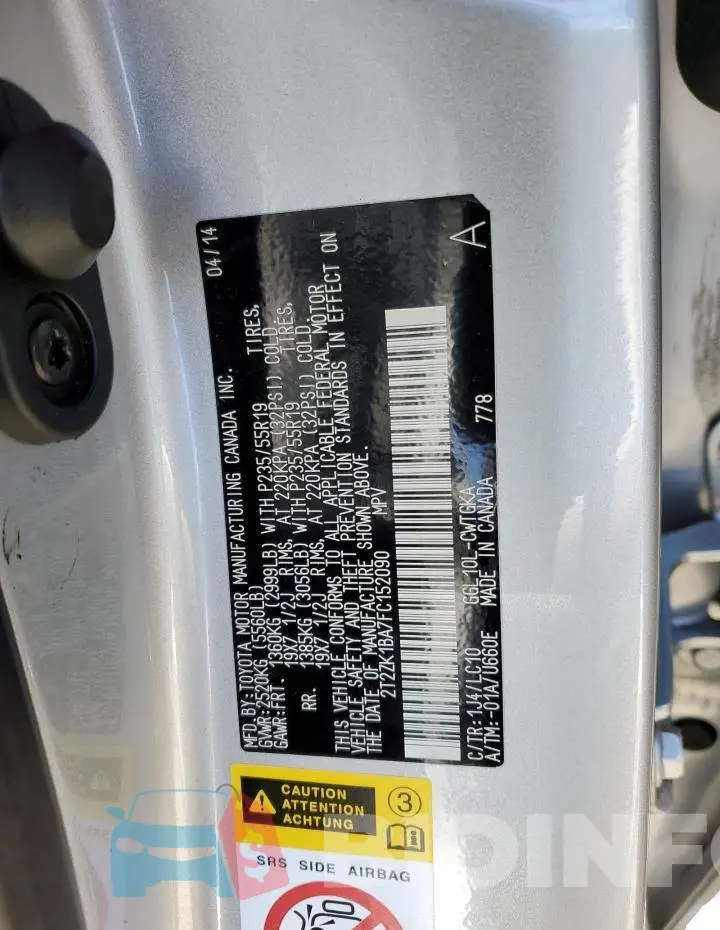2T2ZK1BA7FC152090 Photo# 12