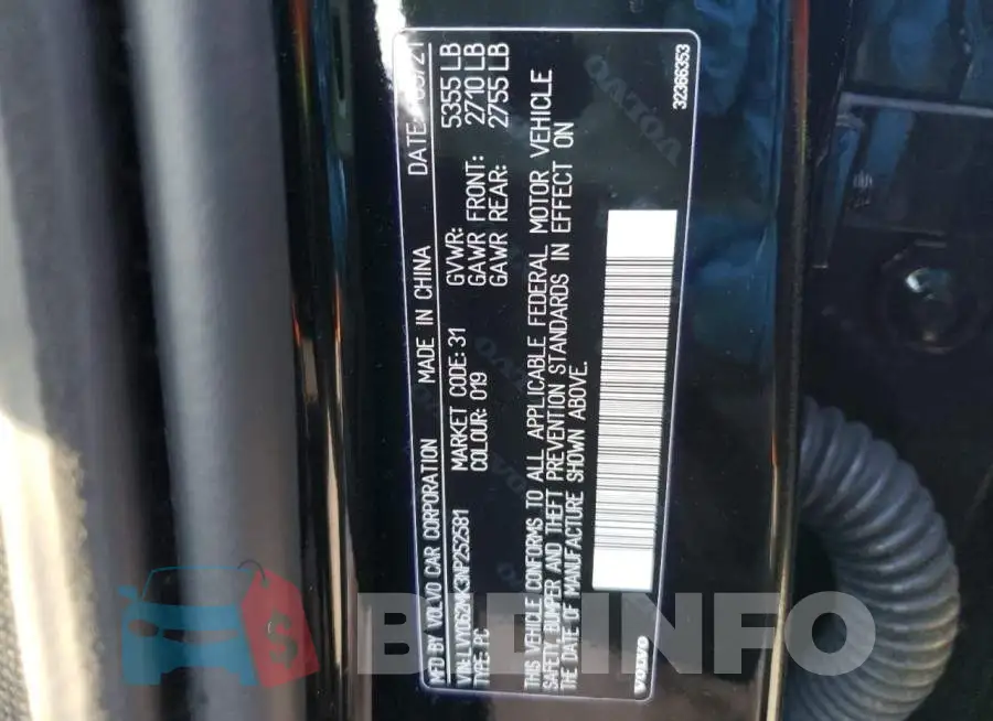 LVY062MK3NP252581 Photo# 12