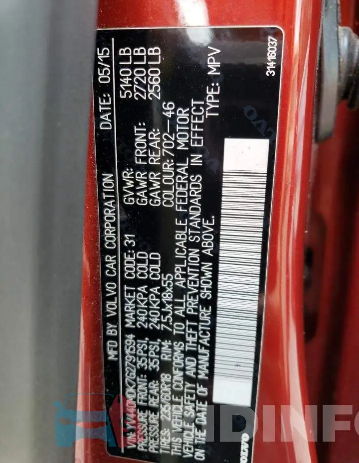 YV440MDK7G2791594 Photo# 13